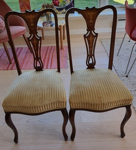 Empire stole med intarsia