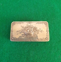 Solv snusdaase med blomsterkurv 2021